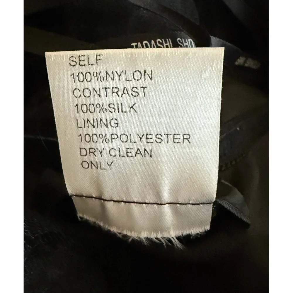 Tadashi Shoji Black Tulle Ruffled Silk Contrast Strapless Bustier Dress Sz 4 - Picture 4 of 12